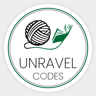 unravel codes round Sticker